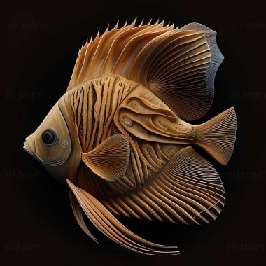 3D model Butterfly fish fish (STL)